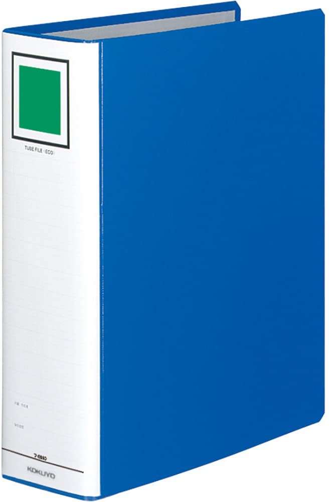 ﾌ-E680B コクヨ 熱電子管整理保存用具エコ A4縦 2穴 青 コクヨ 4901480066660（80書き割り）