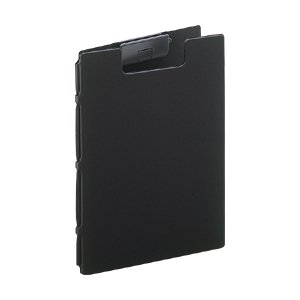 F-2660-24 クリップファイル＜捺印対応＞ Ａ４ ブラック リヒトラブ 4903419173463（10セット）