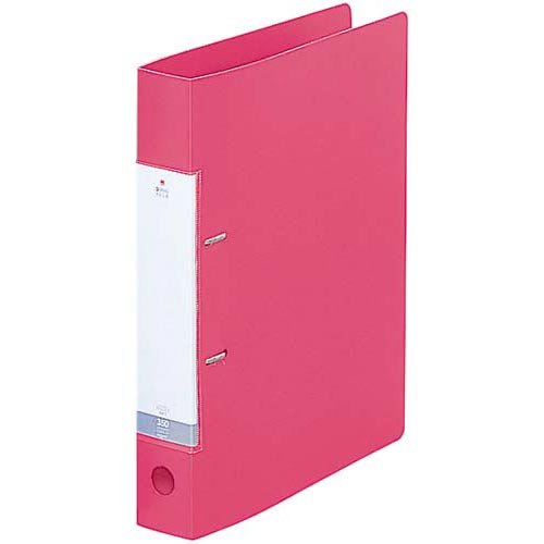 G2230-3 リクエスト　Ｄ型リングファイル Ａ４・Ｓ型 ２穴 赤 リヒトラブ 4903419175979
