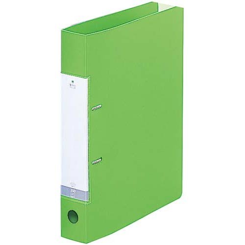 G2230-6 リクエスト　Ｄ型リングファイル Ａ４・Ｓ型 ２穴 黄緑 リヒトラブ 4903419175993（30セット）