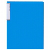 N-7110-8 ＴＥＦＦＡ クリヤーブック（スリムタイプ） Ａ４・Ｓ型 青 リヒトラブ 4903419355678（420セット）