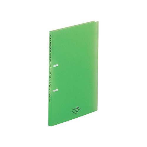 F-5000-6 ＡＱＵＡ ＤＲＯＰｓ フラット・ツイストリングファイル Ａ４・Ｓ型 ２穴 黄緑 リヒトラブ 4903419151751（90仕掛ける）