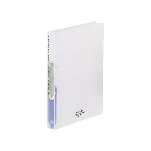 F-5005-1 ＡＱＵＡ ＤＲＯＰｓ リングファイル・ツイストリング Ａ４・Ｓ型 ２穴 乳白 リヒトラブ 4903419151775（230書き割り）
