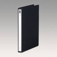 F-862-11ｸﾛ Ｐ．Ｐ．輪っか整理保存用具＜靨＞ Ｂ５・Ｓ型 ２穴 黒 リヒトラブ 4903419134280