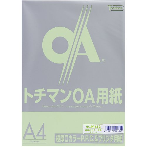 SAKAEテクニカルペーパー PPC質問用紙 極厚 緑であること 十千万 LPP-A4-G SAKAEテクニカルペーパー 4909171564020