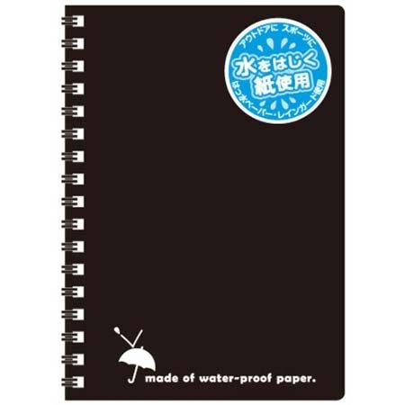 レインガードノート A6 黒 日本ノート 4970090359325（300セット）