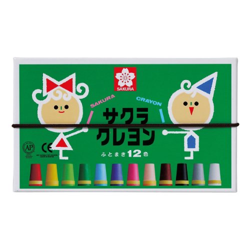 LY12R サクラ クレヨン 太巻 12色 LY12R(12色入) サクラクレパス 4901881142871（20セット）｜オフィスジャパン