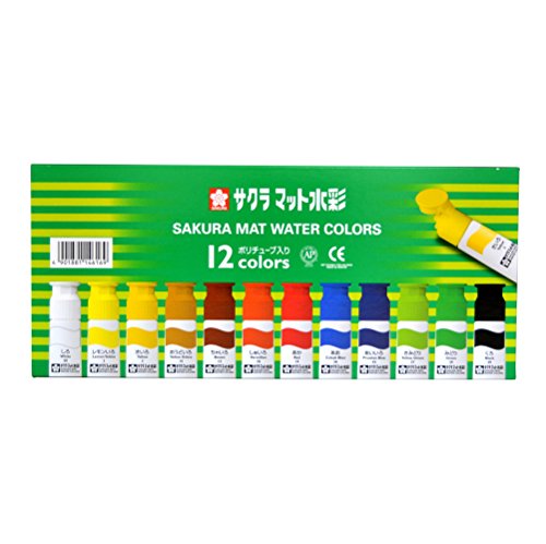 MW12PE 櫻 引っ敷き水彩画 ポリ熱電子管入り口・入口 12色 MW12PE(12色入) 櫻クレパス 4901881146169（60書き割り）