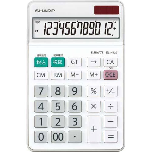 SHARP 計算器 EL-N432-X 小ざかしい 4974019817897（10仕かける） 文房具・事務用品-日用品雑貨・文房具・手芸