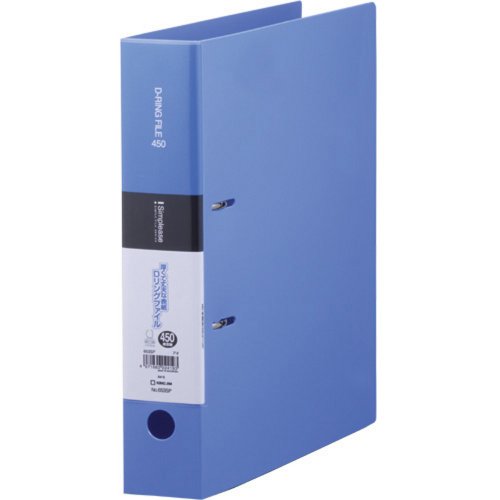 シンプリーズ Dリングファイル A4タテ型 青 653SPアオ キングジム 4971660024193