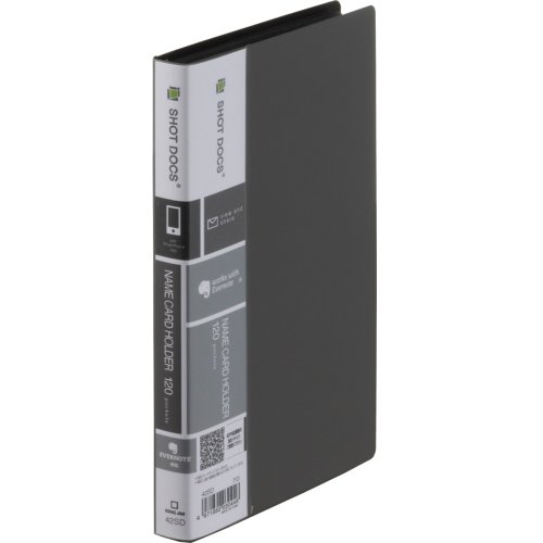 42SDｸﾛ SHOTDOCS名刺ホルダ 42SD黒 キングジム 4971660030446（60セット）