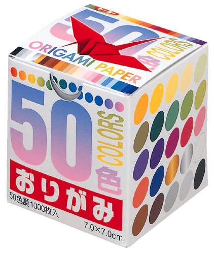 トーヨー 50色千羽鶴折り紙 7cm 50色入り 1000枚 1024 トーヨー 4902031269394(40セット)|オフィスジャパン