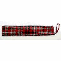 トモエ算盤 そろばんケース 27桁 赤チェック NF7604 トモエ算盤 4906935675046（30セット）