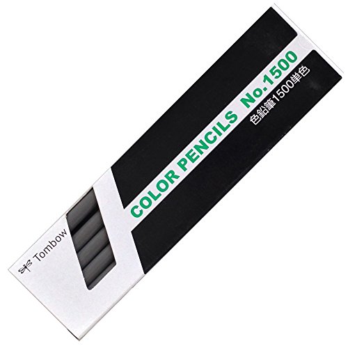トンボ 色鉛筆 1500 単色 薄墨色 1500-34(12本入) トンボ鉛筆 4901991001457