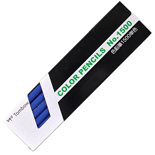 トンボ 色鉛筆 1500 単色 群青色 1500-16(12本入) トンボ鉛筆 4901991001396