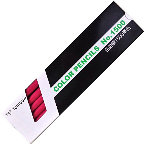 トンボ 色鉛筆 1500 単色 赤紫 1500-23(12本入) トンボ鉛筆 4901991001419