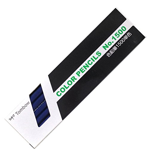 トンボ 色鉛筆 1500 単色 藍色 1500-17(12本入) トンボ鉛筆 4901991001549
