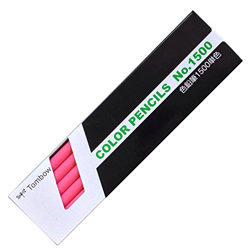 トンボ 色鉛筆 1500 単色 桃色 1500-22(12本入) トンボ鉛筆 4901991001310(20セット)