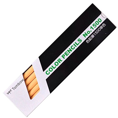 トンボ 色鉛筆 1500 単色 うすだいだい 1500-29(12本入) トンボ鉛筆 4901991001433（100書き割り）