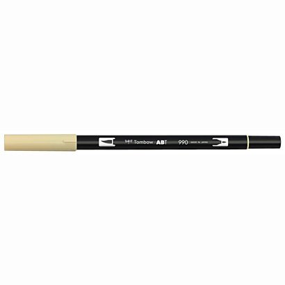 トンボ鉛筆 デュアルブラッシュペン ABT 水溶性目じるし AB-T990 トンボ鉛筆 4901991902273（240書き割り）