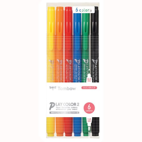 トンボ鉛筆 プレイカラー2 6色 GCB-611 トンボ鉛筆 4901991054507（20セット）