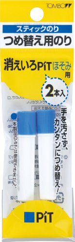 トンボ スティックのり つめ替え 消えいろぴっとほそみ用 PR-PC2P(約2.2g*2本入) トンボ鉛筆 4901991651454（160セット）