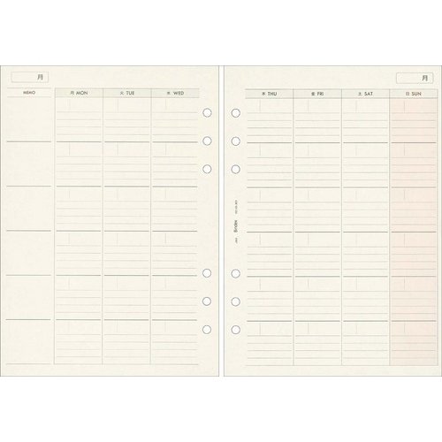 A5-303 日本効率同盟 A5大いさ MONTHLY 月間立ちはだかる見開き式 無償性当用日記 取り合わせ万覚え帳リフィル A5303 日本効率同盟管理すること真っただ中 4900855120174（170書き割り）