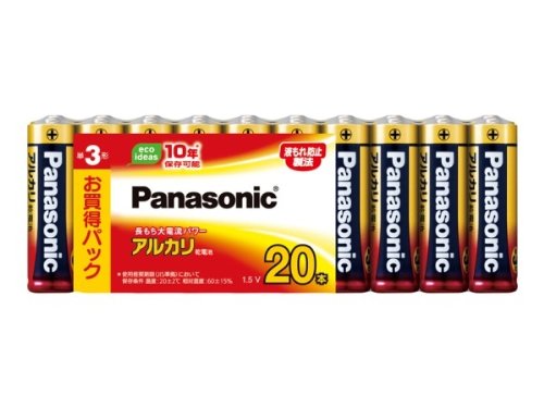 パナソニック パナソニック アルカリ乾電池 単3形 LR6XJ／20SW(20本入) パナソニック 4984824723887（40セット）