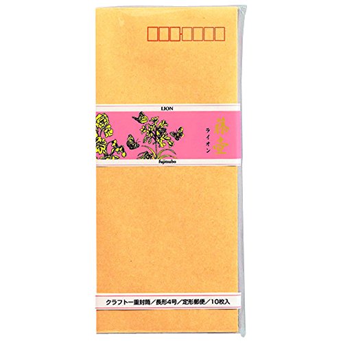 ﾌ-11ﾗｲｵﾝ 手工芸品状ぶくろ 藤壺百獣の王 長方4号(10枚入) マルアイ 4902850020114（530仕掛ける）