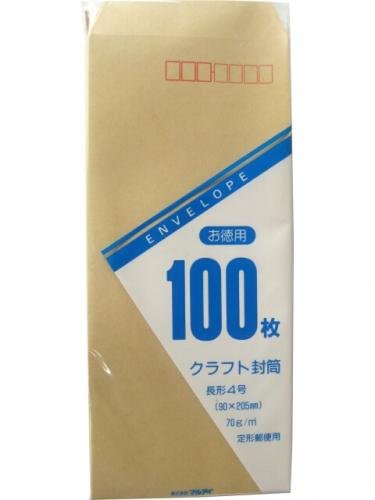 ﾄｸ-102H マルアイ 徳用状ぶくろ 長4 マルアイ 4902850031455（70仕掛ける）