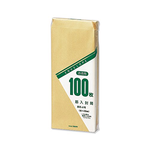 ﾄｸ-105H　マルアイ 徳用封筒 長4 筋入 100枚 マルアイ 4902850031479（30セット）