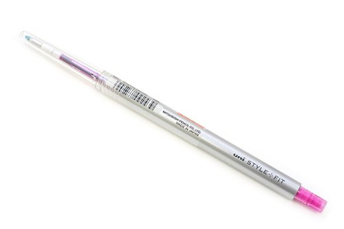 uni ゲルインクボールペンノック式 スタイルフィット 0.28 ピンク 三菱鉛筆 4902778092439（90セット）
