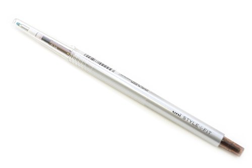 UMN1392822　uni ゲルインクボールペンノック式 スタイルフィット 0.28 ブラウンブラック 三菱鉛筆 4902778092453（550セット）