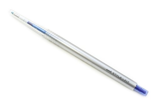 uni ゲルインクボールペンノック式 スタイルフィット 0.38 ブルー 三菱鉛筆 4902778092637