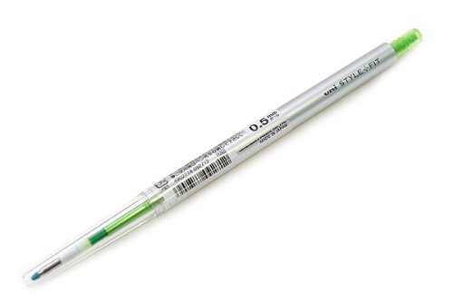 uni ゲルインクボールペンノック式 スタイルフィット 0.5 ライムグリーン 三菱鉛筆 4902778092712