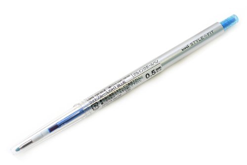 uni ゲルインクボールペンノック式 スタイルフィット 0.5 ライトブルー 三菱鉛筆 4902778092736