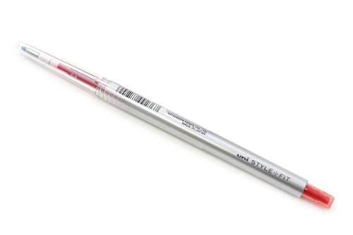 uni ゲルインクボールペンノック式 スタイルフィット 0.5 レッド 三菱鉛筆 4902778092767（90セット）