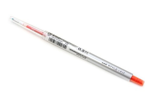 uni ゲルインクボールペンノック式 スタイルフィット 0.5 マンダリンオレンジ 三菱鉛筆 4902778092804（90セット）