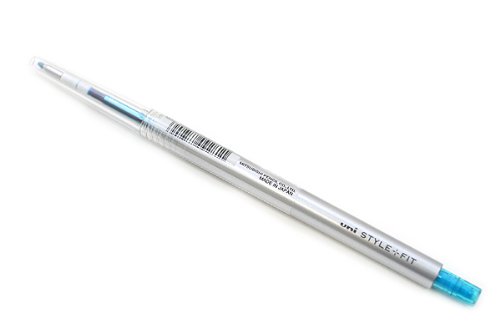 uni ゲルインクボールペンノック式 スタイルフィット 0.5 スカイブルー 三菱鉛筆 4902778092811（90セット）