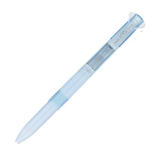 uni スタイルフィット 3色ホルダー クリアブルー 三菱鉛筆 4902778108246（80セット）
