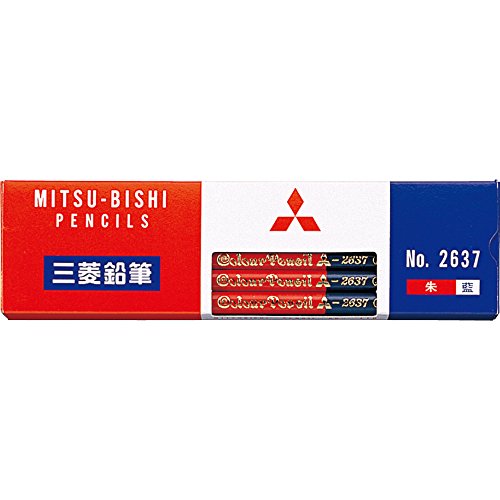 色鉛筆 k2637 朱藍7:3   三菱鉛筆 4902778973301