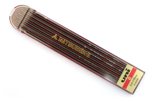 ULNB　uni シャープペンシル 職人専科用 替芯 2.0 B 6本 三菱鉛筆 4902778364741（110セット）
