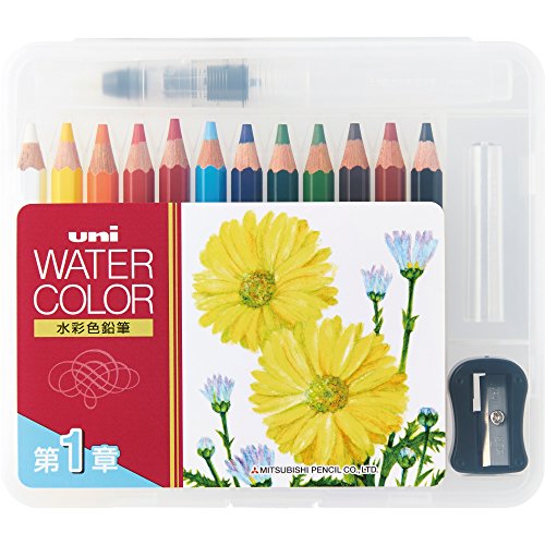 三菱鉛筆 ぬり絵用パウダーコンパクト仕掛ける ユニ お水色合い 第一義的声の調子 UWCNCS12C1 三菱鉛筆 4902778814758