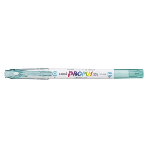 PUS102T32　uni プロパス ウインドウ ソフトカラー 蛍光ペン アクア 三菱鉛筆 4902778133552（710セット）
