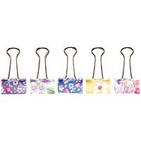 ダブルゼムクリップ 小 花柄 15個入 ソニック 4970116027108（260仕掛ける）