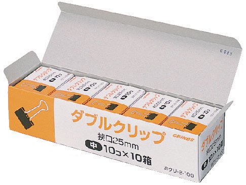 Wｸﾘ-2-100 日本クリノス ダブルゼムクリップ 中      wクリー2-100 日本クリノス 4997962209298（30仕掛ける）