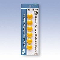 色つや磁石 丸型 CMP-20-Y 日本クリノス 4997962202107（440書き割り）
