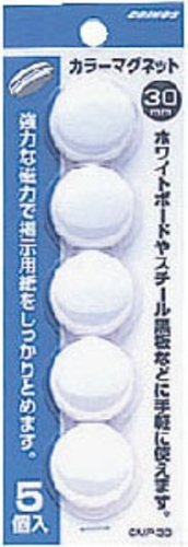 クリノス 色つや磁石・30φ・w・ り cmp-30-w 日本クリノス 4997962202268（440書き割り）