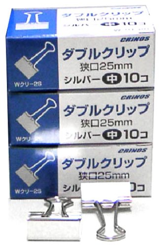 Wｸﾘ-2S 日本クリノス ダブルゼムクリップ しろがね色 中      wクリー2s 日本クリノス 4997962201216（450仕掛ける）