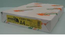 A4ｲｴﾛｰ 紀州製紙 NEWファインカラー A4/500 黄色 NEWファインカラーA4500 北越会社企業 4535449319216